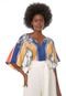 Blusa Dress to Refrescante Off-white/Azul - Marca Dress to