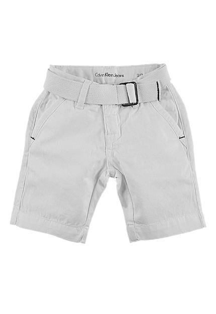 Bermuda Sarja Calvin Klein Kids Branca - Marca Calvin Klein Kids