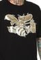 Camiseta New Era Black Gold Charlotte Hornets Preta - Marca New Era