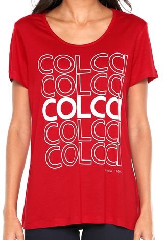 Camiseta Colcci Estampa Vermelho