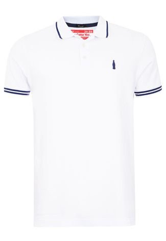Camisa Polo Coca-Cola Clothing Logo Branca