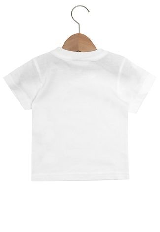 Camiseta Lacoste Manga Curta Menino Branco