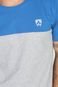 Camiseta Mr Kitsch Color Block Azul/Cinza - Marca MR. KITSCH