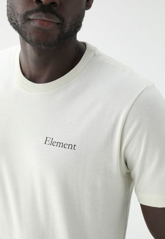 Camiseta Element Reta Logo Off White