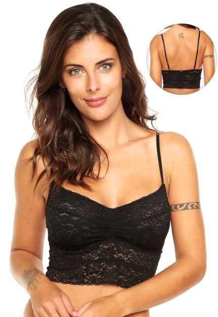 Top Hope Renda Preto - Marca Hope