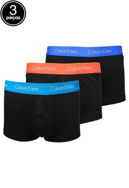 Kit 3pçs Cueca Calvin Klein Sungão Logo Preto - Marca Calvin Klein Underwear