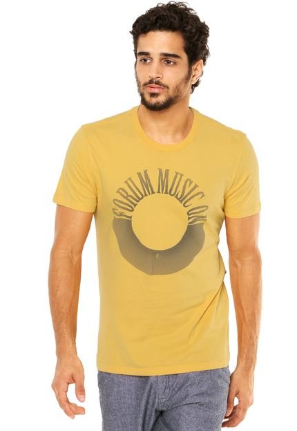 Camiseta Manga Curta Forum On Amarela - Marca Forum