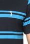 Camiseta Manga Curta Aleatory Listras Azul-Marinho - Marca Aleatory