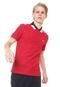 Camisa Polo Lacoste Slim Color Block Vermelha - Marca Lacoste