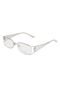 Óculos de Grau Butterfly Geométrico Prata/Branco - Marca Butterfly