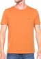 Camiseta Tommy Hilfiger Regular Fit Gola Redonda Laranja - Marca Tommy Hilfiger