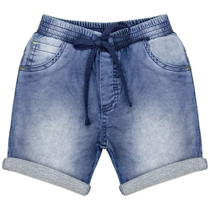 Shorts Infantil Look Jeans Moletom Jeans - Marca Look Jeans