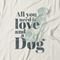 Camiseta Feminina Love And Dog - Off White - Marca Studio Geek 