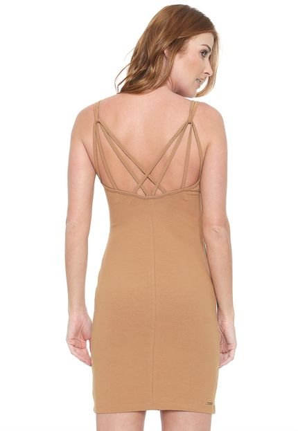 Vestido Forum Curto Strappy Bege - Marca Forum