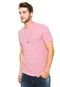 Camiseta Ellus Bordado Rosa - Marca Ellus