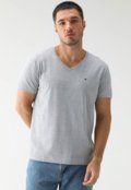 Camiseta Tommy Hilfiger Reta Icon Cinza - Marca Tommy Hilfiger