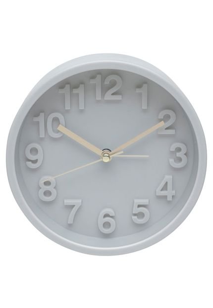 Relógio Despertador Fine Marble Cinza 13X5X13 Cm Urban - Marca Urban