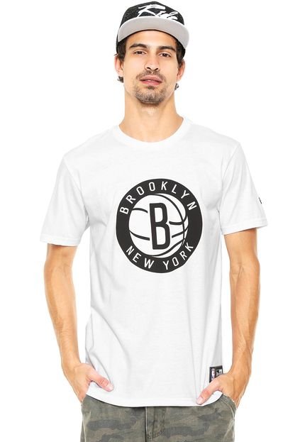 Camiseta New Era Brooklin Nets NBA Branca - Marca New Era