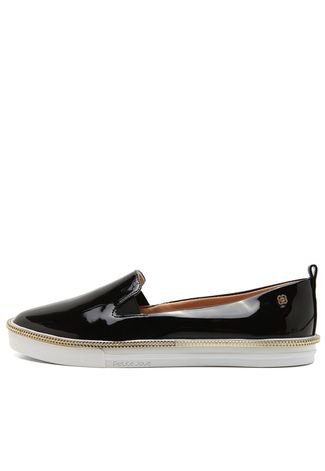 Slip on petite cheap jolie preto verniz