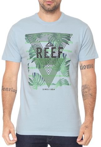 Camiseta Reef Básica Green Azul