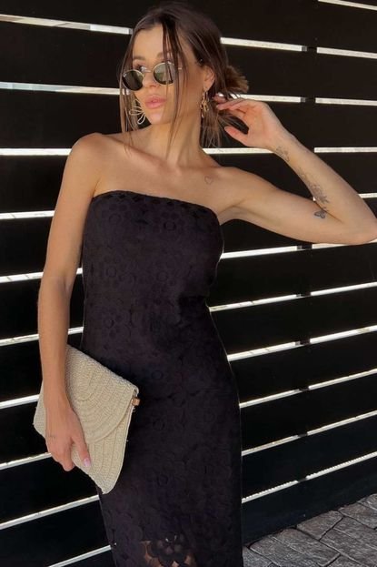 Vestido Vanibele Renda Preto - Marca Vanibele