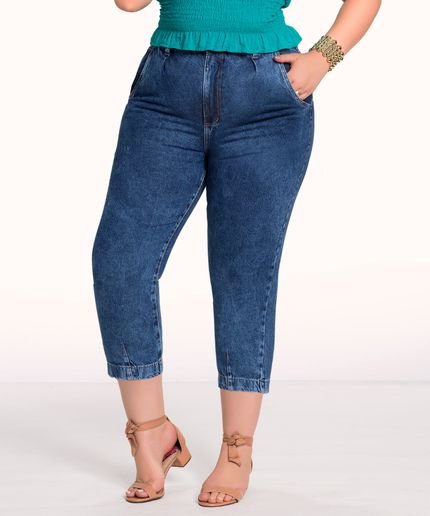 Calça Feminina Jeans Plus Slouchy - Marca Razon Jeans