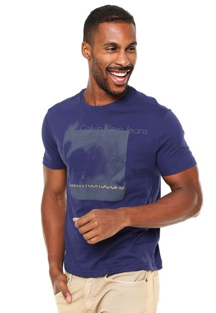 Camiseta Calvin Klein Jeans Estampada Azul-marinho - Marca Calvin Klein Jeans