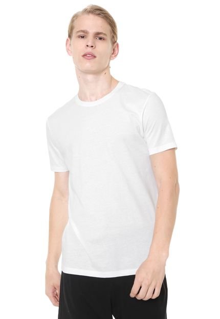 Kit 2pçs Camiseta Calvin Klein Underwear Liso Branco - Marca Calvin Klein Underwear