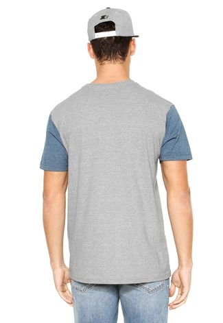 Camiseta Hang Loose Bicolor Cinza/Azul