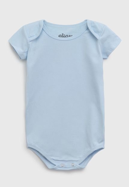 Body Elian Infantil Liso Azul - Marca Elian