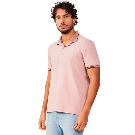 Camisa Polo Acostamento Elastane IN23 Rosa Masculino - Marca Acostamento