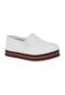 Tênis Slip On Ousy Shoes Sapatênis  Branco Vermelho - Marca OUSY SHOES