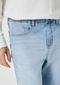 Calça Jeans Masculina Com Elastano Tradicional - Azul - Marca Hering