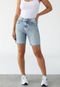 Bermuda Jeans Calvin Klein Jeans Ajustada Lisa Azul - Marca Calvin Klein Jeans