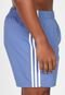 Bermuda adidas Originals Reta 3 Stripes Azul - Marca adidas Originals