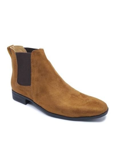 Bota Hombre Caf Claro Outfit Chelsea Gamuza Compra Ahora