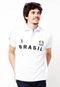 Camisa Polo Aleatory Flag Branca - Marca Aleatory