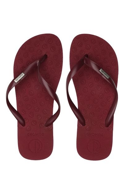 Chinelo Dumond Monograma Vinho - Marca Dumond