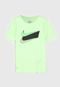 Camiseta Nike Infantil Dry Tee Swoosh Verde - Marca Nike