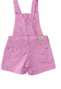 Jardineira Jeans Feminina Infantil Color com Bolso - Marca Quase Anjo