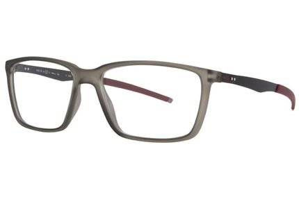 Óculos de Grau HB Duotech 93135/54 Cinza Fosco Detalhe Vermelho - Marca HB