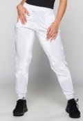 Calça Jogger MVB Modas Cintura Alta Veludo Molhado Branco - Marca Mvb Modas