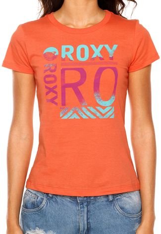 Camiseta Roxy Lovely Sun Laranja