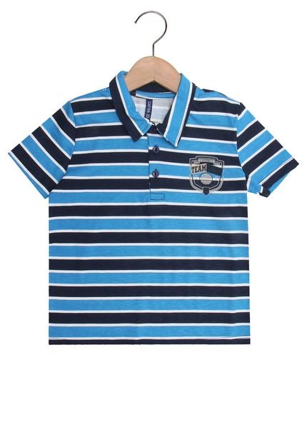 Camisa Polo Cativa Menino Azul - Marca Cativa