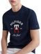 Camiseta Tommy Hilfiger Masculina Regular Curved Monogram Azul Marinho - Marca Tommy Hilfiger
