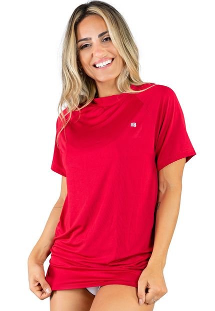 Blusa Térmica Mood Modas Camisa Feminina Segunda Pele Proteção Solar 038 Vermelho - Marca MOOD MODAS