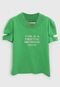 Camiseta Colcci Fun Infantil Recortes Verde - Marca Colcci Fun