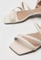Sandália Dafiti Shoes Tiras Off-White - Marca DAFITI SHOES