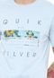 Camiseta Quiksilver Blocked Azul - Marca Quiksilver