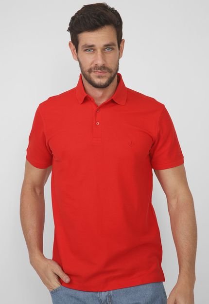 Camisa Polo Dudalina Reta Lisa Vermelha - Marca Dudalina